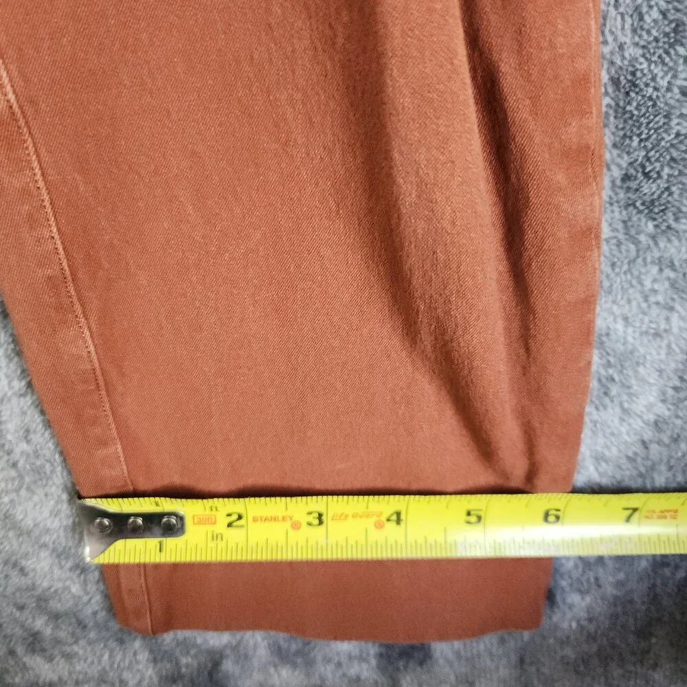 Spanx On The Go Cropped Straight Pants Women’s S Brown High Rise Stretch Capri - Picture 10 of 10